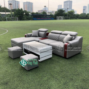 Sofa góc bọc da hàn quốc kt 1m6x2m6 không bao gồm bàn (SFG-15)